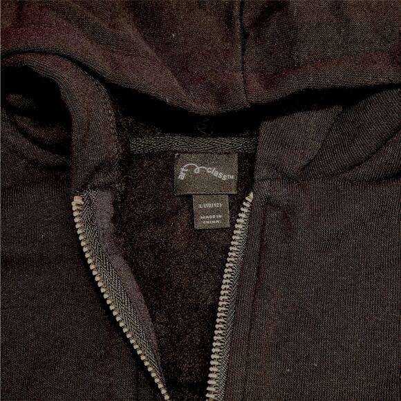 Art Class Big Girls Black Hoodie Zip Up Large 10-12 Lightweight NWT - Picture 4 of 4